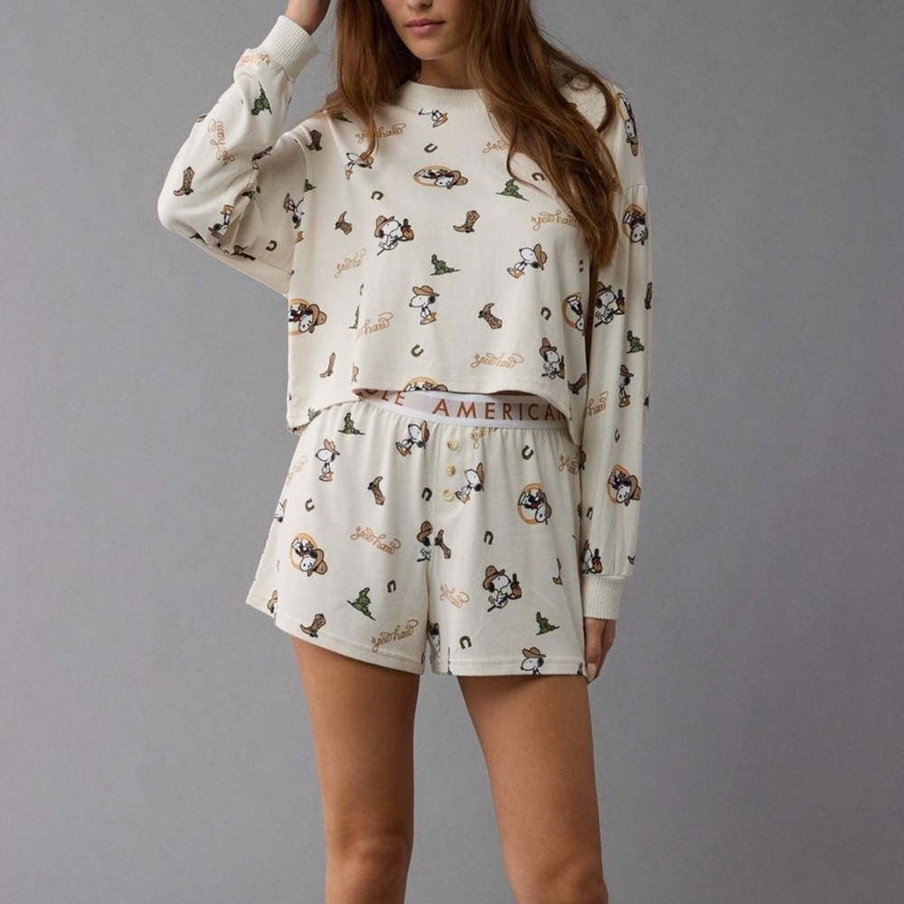 New! American Eagle AE outfitters snoopy western cowboy size small